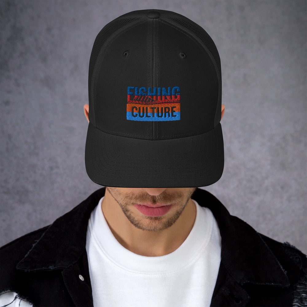 Fishing Culture Multicolor Trucker Cap