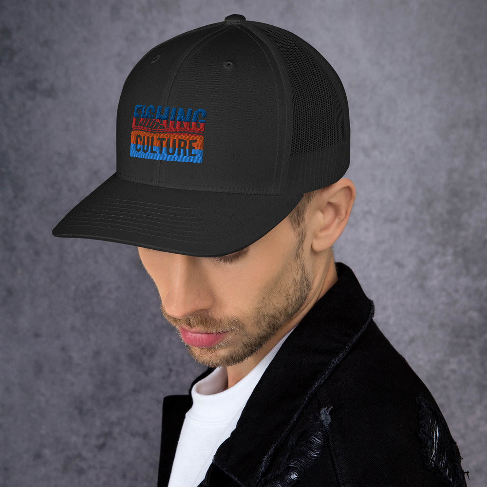 Fishing Culture Multicolor Trucker Cap