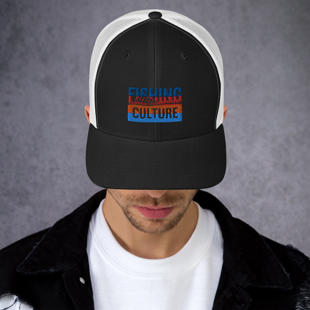 Fishing Culture Multicolor Trucker Cap