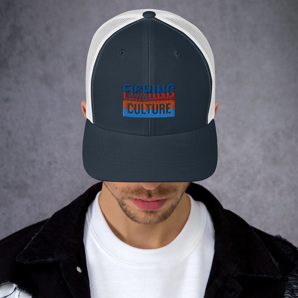 Fishing Culture Multicolor Trucker Cap