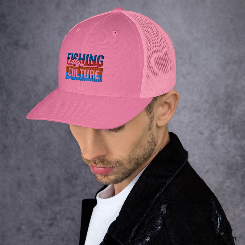 Fishing Culture Multicolor Trucker Cap