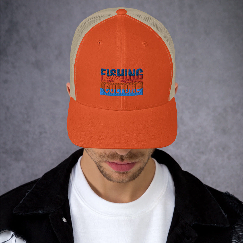 Fishing Culture Multicolor Trucker Cap