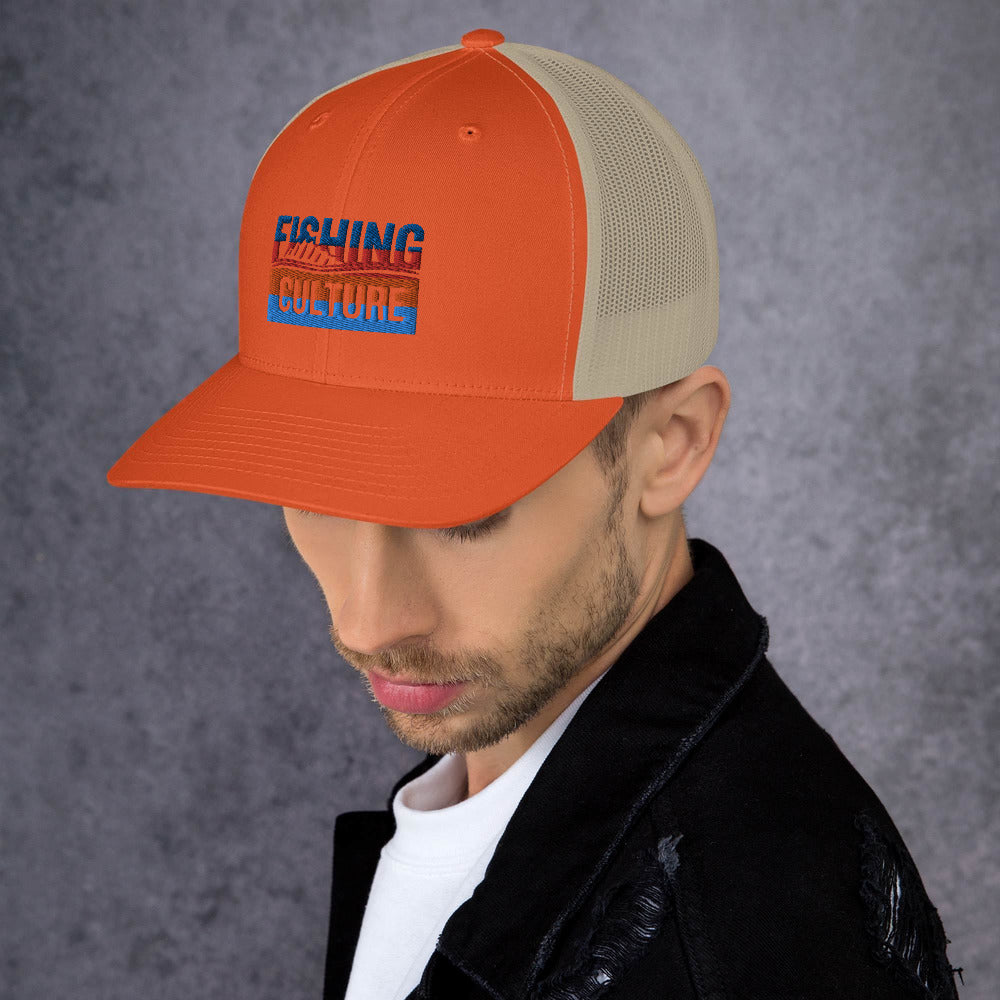 Fishing Culture Multicolor Trucker Cap