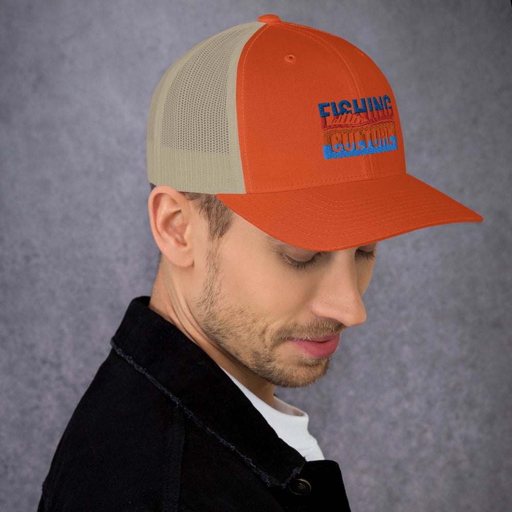 Fishing Culture Multicolor Trucker Cap