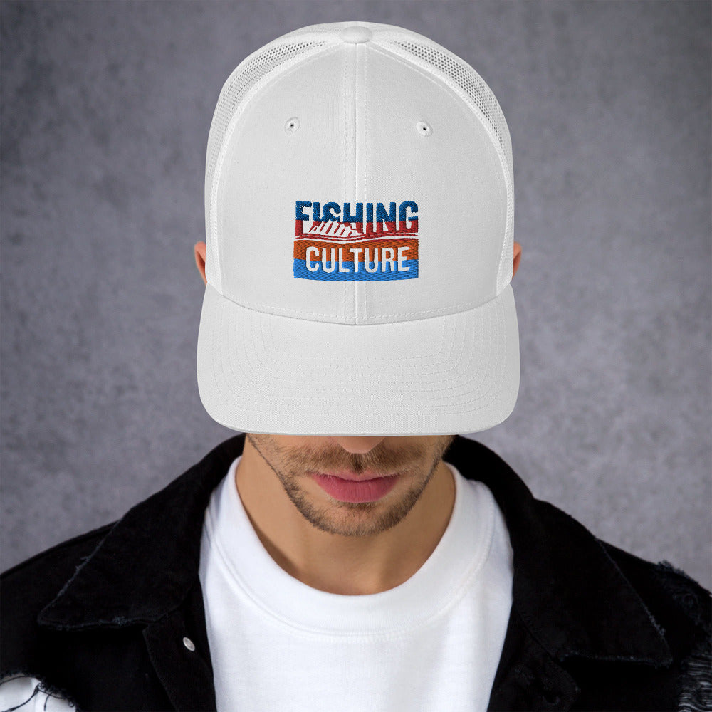 Fishing Culture Multicolor Trucker Cap