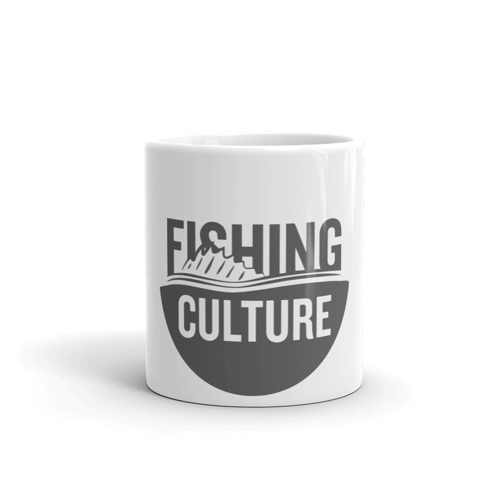 Fishing Culture White Glossy Mug