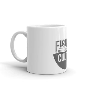 Fishing Culture White Glossy Mug