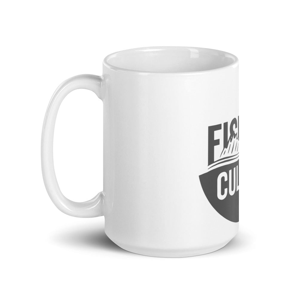 Fishing Culture White Glossy Mug